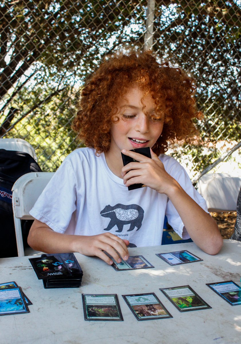 BlueCamp's tweet photo. Camper smile of the day coming to you from Magic the Gathering! https://t.co/QhuVdShv2z