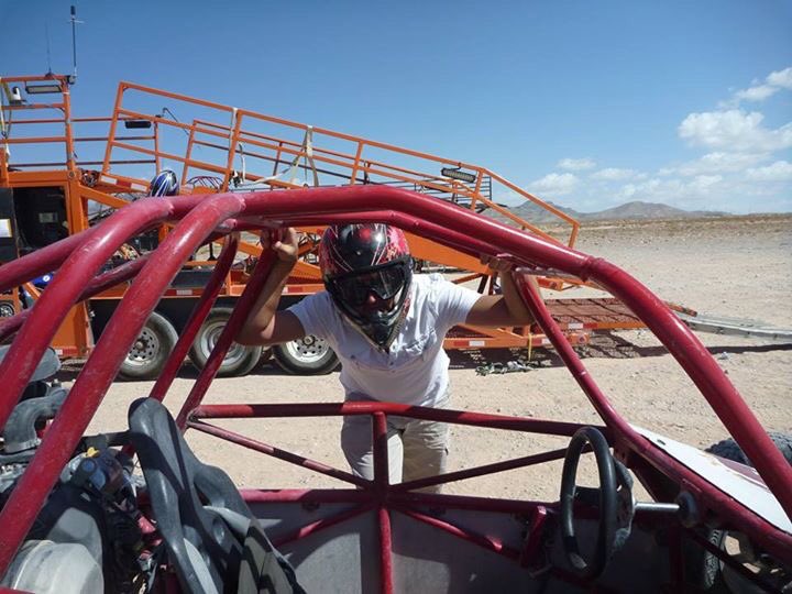 EastEndOrtho's tweet photo. On his way to the #TruDenta training in #Vegas Dr. Vic stopped in the desert to ride a doonebuggy ... https://t.co/0T7KcCWhb5