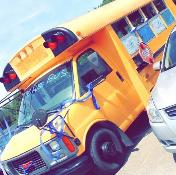 russpatrick17's tweet photo. We all know who had the better bus. #TheRussBus https://t.co/lssB82Gi4g