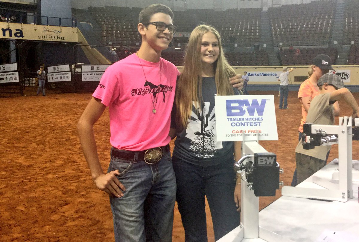 AQHYA's tweet photo. Arizona wins the B&amp;W Trailer Hitches contest at the @FordTrucks #AQHYAWorld exhibitor party. https://t.co/8dbMt7vuVe