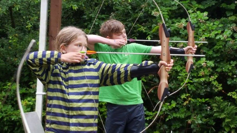 Finlay and Kaya showing that practise makes perfect in the archery world. #ScoutSummerCamp <a href="/UKScoutsMedia/">Scouts Media</a>