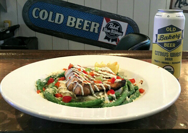 Grafton Oyster Bar (@graftonoyster) on Twitter photo Grilled salmon w/ dill cream sauce on jalapeño mashers and green beans / pairs great w/ an <a href="/oldbakery/">The Old Bakery B&B, The Lizard, Cornwall</a> Citrus Wheat Grilled salmon w/ dill cream sauce on jalapeño mashers and green beans / pairs great w/ an <a href="/oldbakery/">The Old Bakery B&B, The Lizard, Cornwall</a> Citrus Wheat