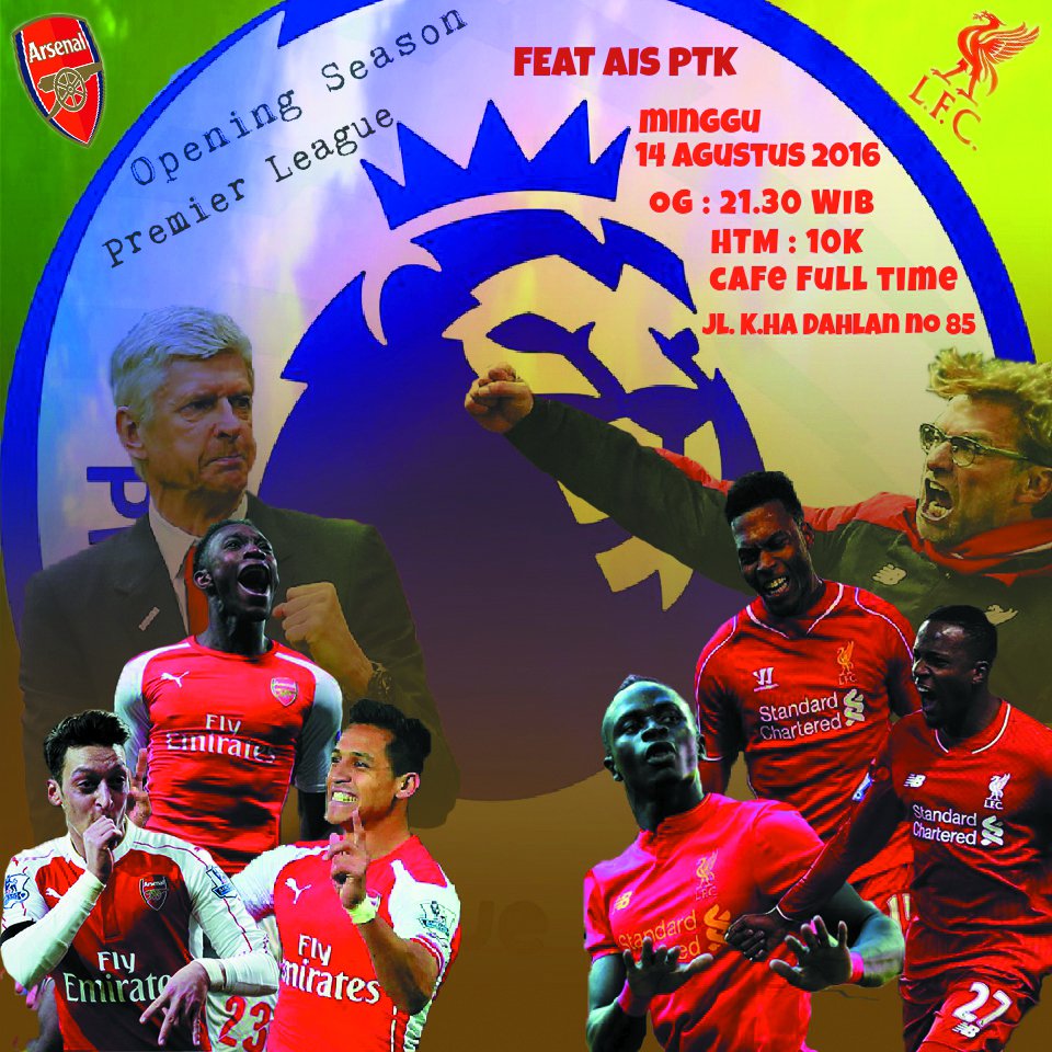BIGREDS_PTK's tweet photo. [NOBAR] @BIGREDS_IOLSC Pontianak ft @AIS_PTK | AFC v LFC | Minggu 14-08-2016 | OG 21.30 | HTM 10K | Venue @FT_Caffe https://t.co/gJjsxi2o7Q