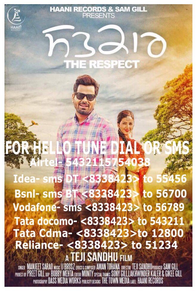 HaaniRecords's tweet photo. #HelloTune now available #Satkaar  #song ...!! https://t.co/BIj2zEEwqt