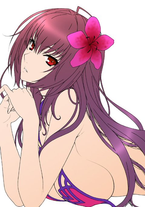 スカサハ師匠にサンオイルを塗り塗りする場面があって欲しいと願っております!    #FGO 