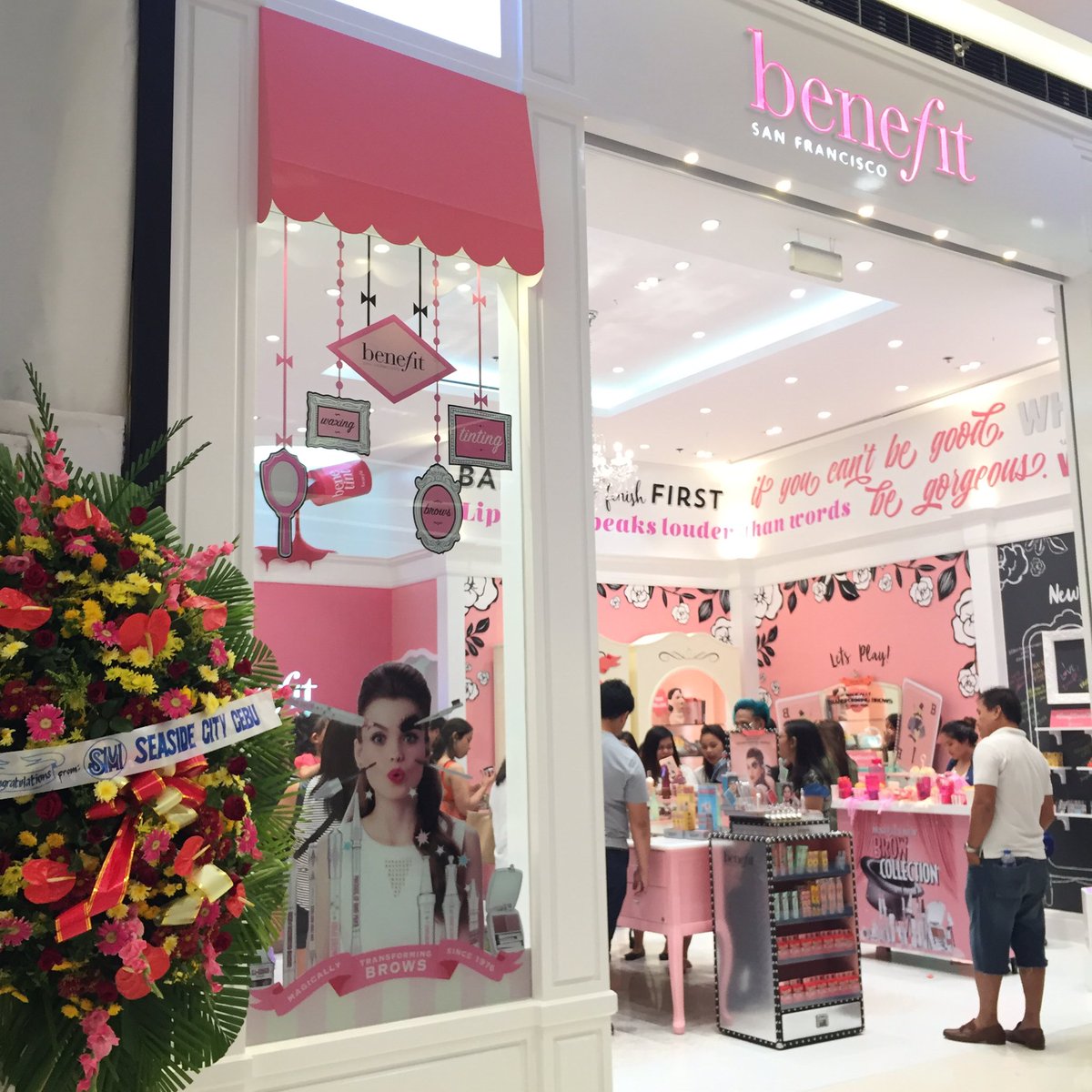 We're FINALLY open! See you at our @smseasidecitycebu boutique! Drop by to get special treats 😉 #BenefitLovesCebu