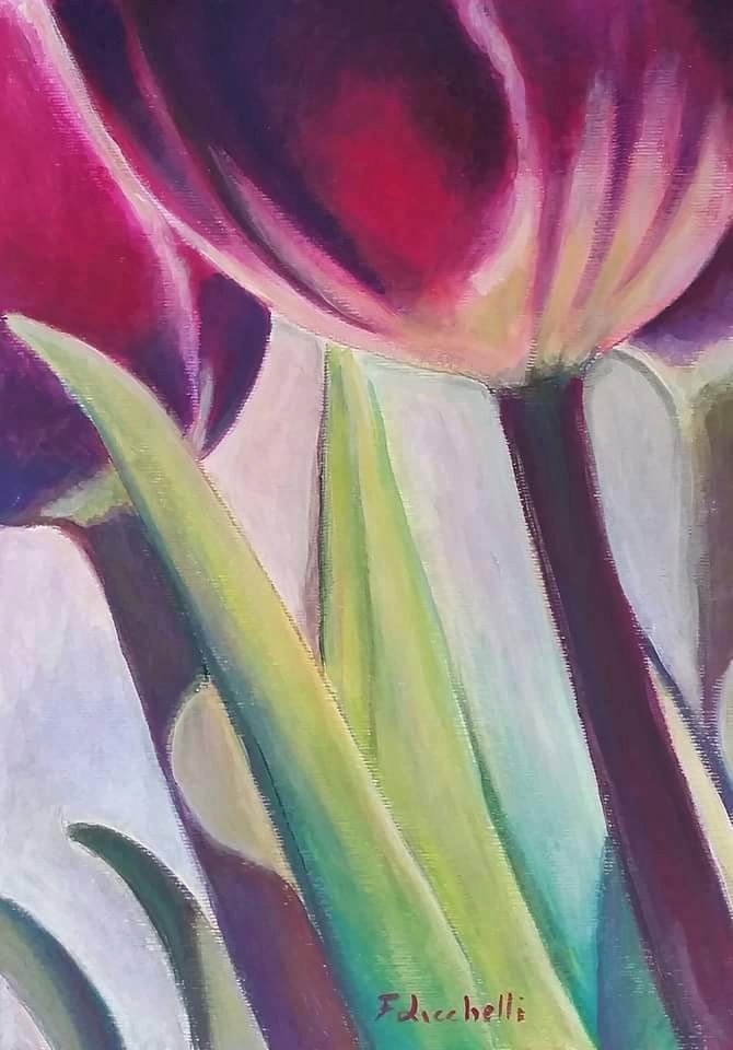 axenar's tweet photo. Original painting, contemporary art, acrylic on paper - "Tulip… https://t.co/rrbIsLmdmk #original gift #ModernDecore https://t.co/qC4rhxSpoi