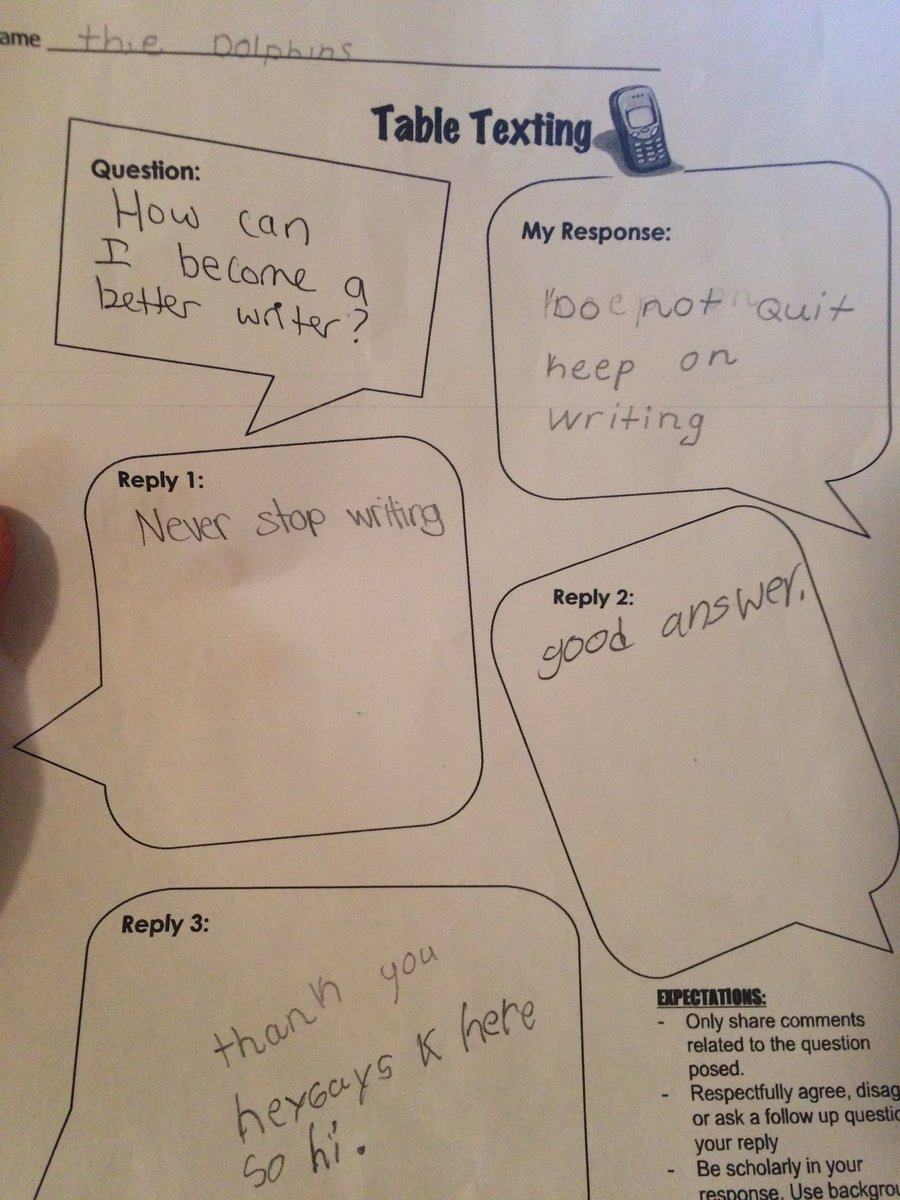 Smarties1621's tweet photo. 3rd graders answered our focus question.. How can we become better writers? #tabletexting https://t.co/7GJvdBttJI