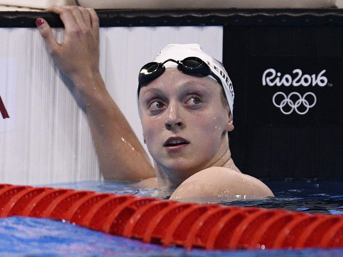19-yr-old freestyle sensation Katie Ledecky has won her 4th gold in 800m &a...