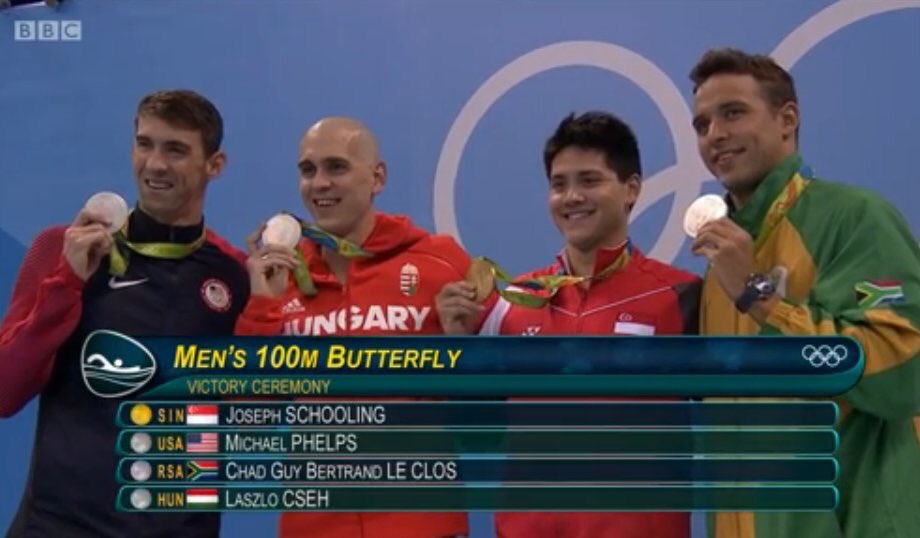 SoSingaporean's tweet photo. And in that moment, I swear we were infinite. Thank you Joseph Schooling!🇸🇬 #gold #OneTeamSG #Rio2016 https://t.co/3OObwoMDlq