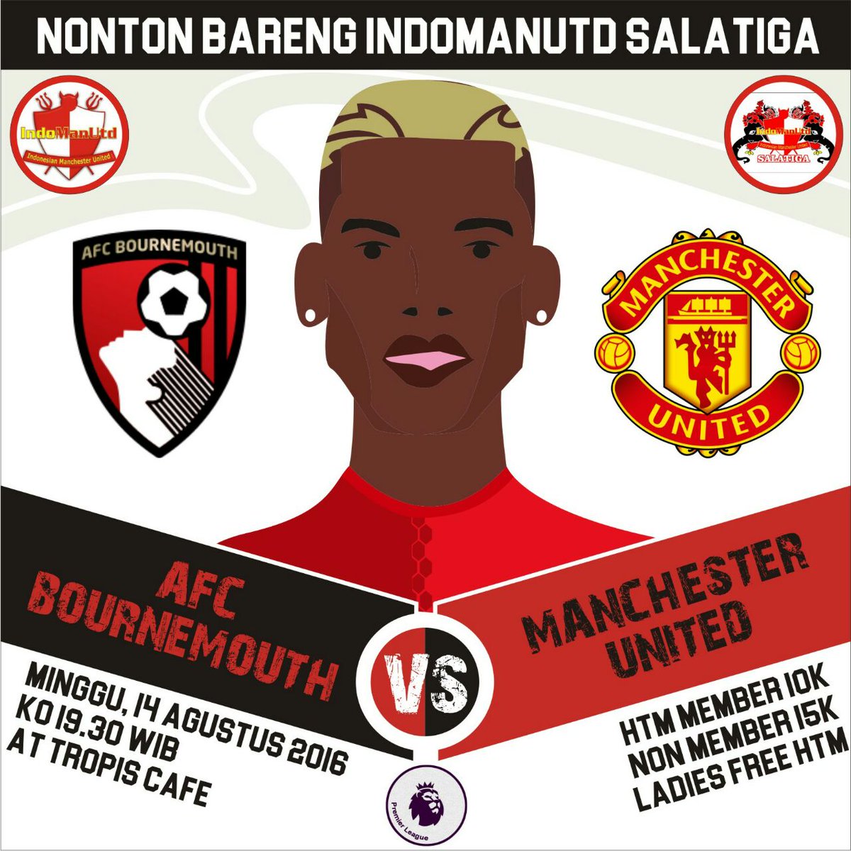IndoManUtd_SLTG's tweet photo. NOBAR Lagi gengs,
Minggu, 14 Agustus'16
K.O. : 19.30
@Tropis Cafe Taman Tingkir
Ladies Free HTM (Dc jersey MU) https://t.co/zKZhirCIXb