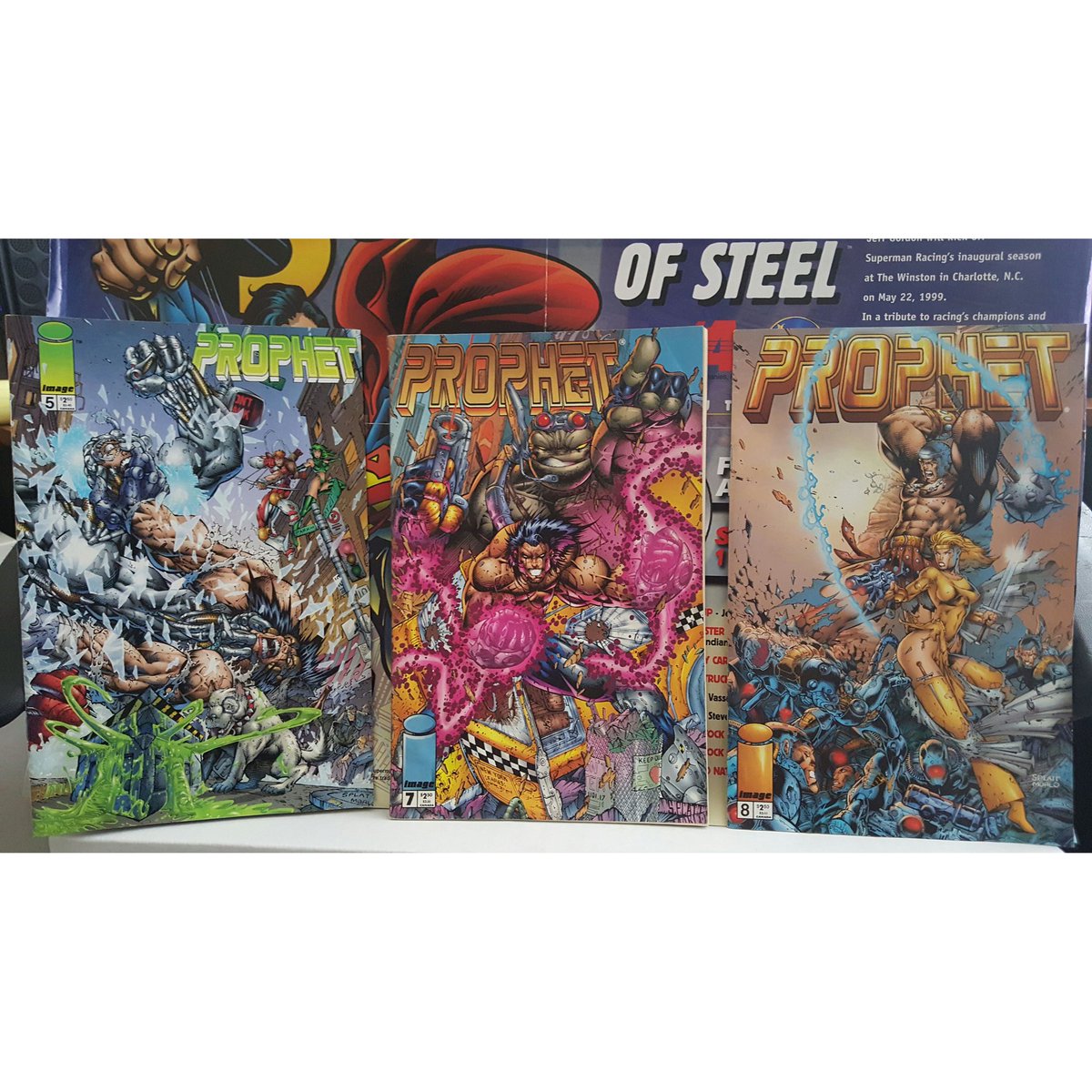kingyahwehmedia's tweet photo. Prophet (Image comics/Rob Liefield) 96'; issues #5, 7 & 8; like new condition, polybag;$14
~
#KeepCalmAndReadComics https://t.co/vRwCthjRgs