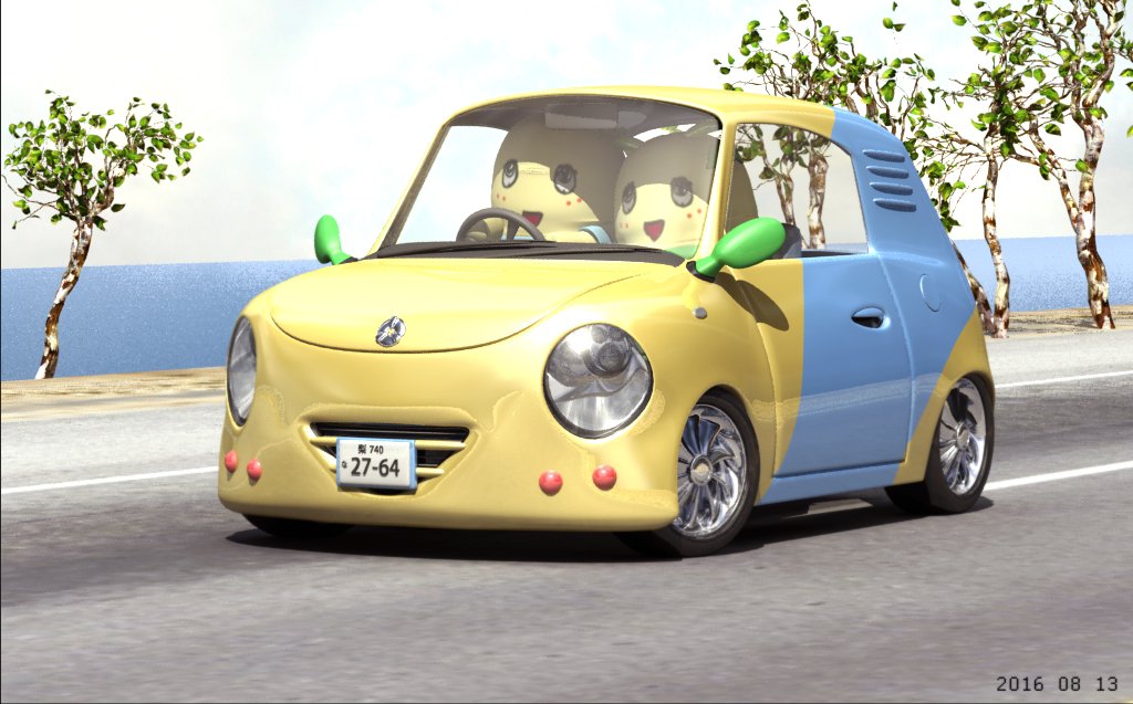 Okapi 45 湘南の海沿いドライブ最高なっしー ふなっしーの車を作ってみた ふなっしー 3dcg Okapi 45 湘南の海沿いドライブ最高なっしー ふなっしーの車を作ってみた ふなっしー 3dcg