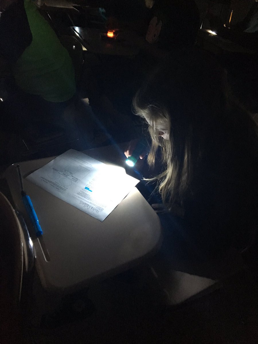 ChristyTrent1's tweet photo. Putting the "spotlight" on textual evidence at The Ridge! @ermsbearwitness #flashlightfriday #learninginfun https://t.co/yIBrSr1her