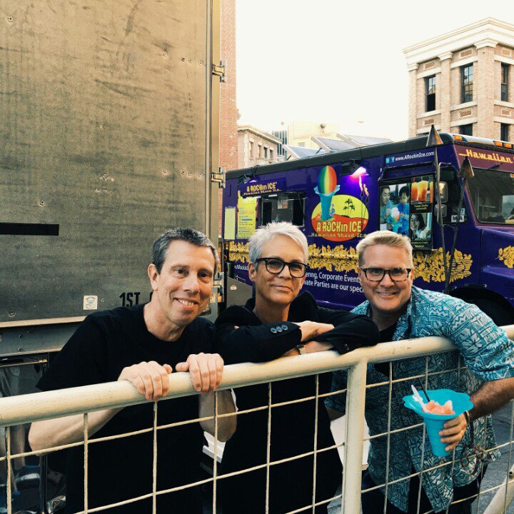 Back tomorrow. Jamie Lee Curtis invites us to serve SCREAM QUEENS cast and crew at Paramount. Call us  310-564-6344