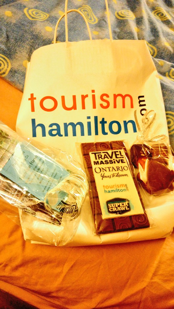 YashYanthi's tweet photo. Ooh hey @zamlos ...I have your #SupercrawlTM goodie bag from @TourismHamilton  .... Better grab it before the kids! https://t.co/UOHsANq3Ts