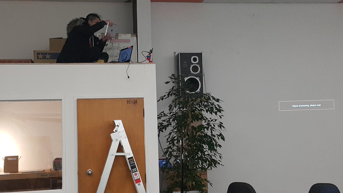 summeroftech's tweet photo. Chris from @1stAssmbly is determined to get the best view for presentations @Umajin #IoTHackfest #filming https://t.co/1mPmiJ3r9N