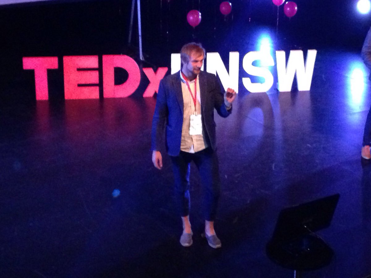 YuriShendryk's tweet photo. Having great time at #tedxunsw I'm not in the spotlight though... yet https://t.co/siyi8vGYdd