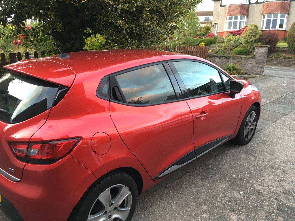 ProfRHastings's tweet photo. Tony I will indeed only use red transport for #iassidd2016 here's little Clio just leaving colwyn bay @antgreen2011 https://t.co/PgmvIgbwfp