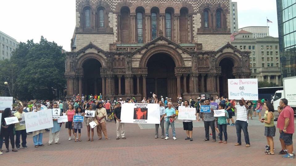 bharatspks's tweet image. Protest in Boston to support UNA @AmbedkarCaravan  #ChaloUna @BspUp2017 @bharatspks @
