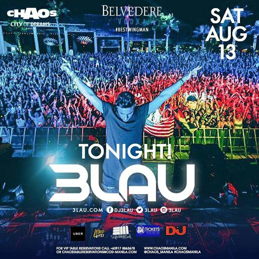 partyphile_app's tweet photo. Tonight we bring the #3LAUHAUS down! Brace yourselves for @3LAU tonight at @Chaos_Manila 🙌🏻🙌🏻🙌🏻 https://t.co/AxWt64wdUh