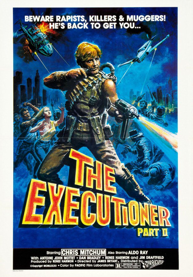 AngusKohm's tweet photo. Friday night at the home drive-in: The Executioner, Part II (1984) #JamesBryan #ReneeHarmon #ChrisMitchum #AldoRay https://t.co/nsJy5KEJJM