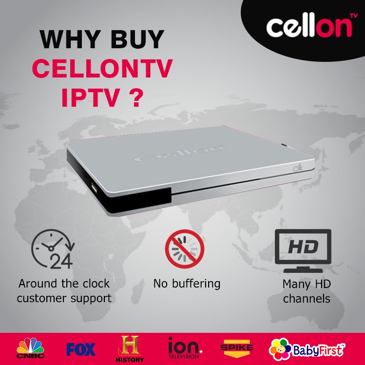 cellontv's tweet photo. With #cellontv IPTV you can watch your Favourite #TV #channels without buffering and in High definition. https://t.co/C4Hg4iGDoK