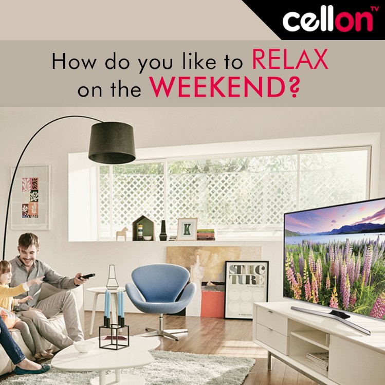 cellontv's tweet photo. How do you like to relax on the weekend?
1 - Sleep
2 - Read
3 - Watch #cellontv ;) https://t.co/qZBjEAxWBh