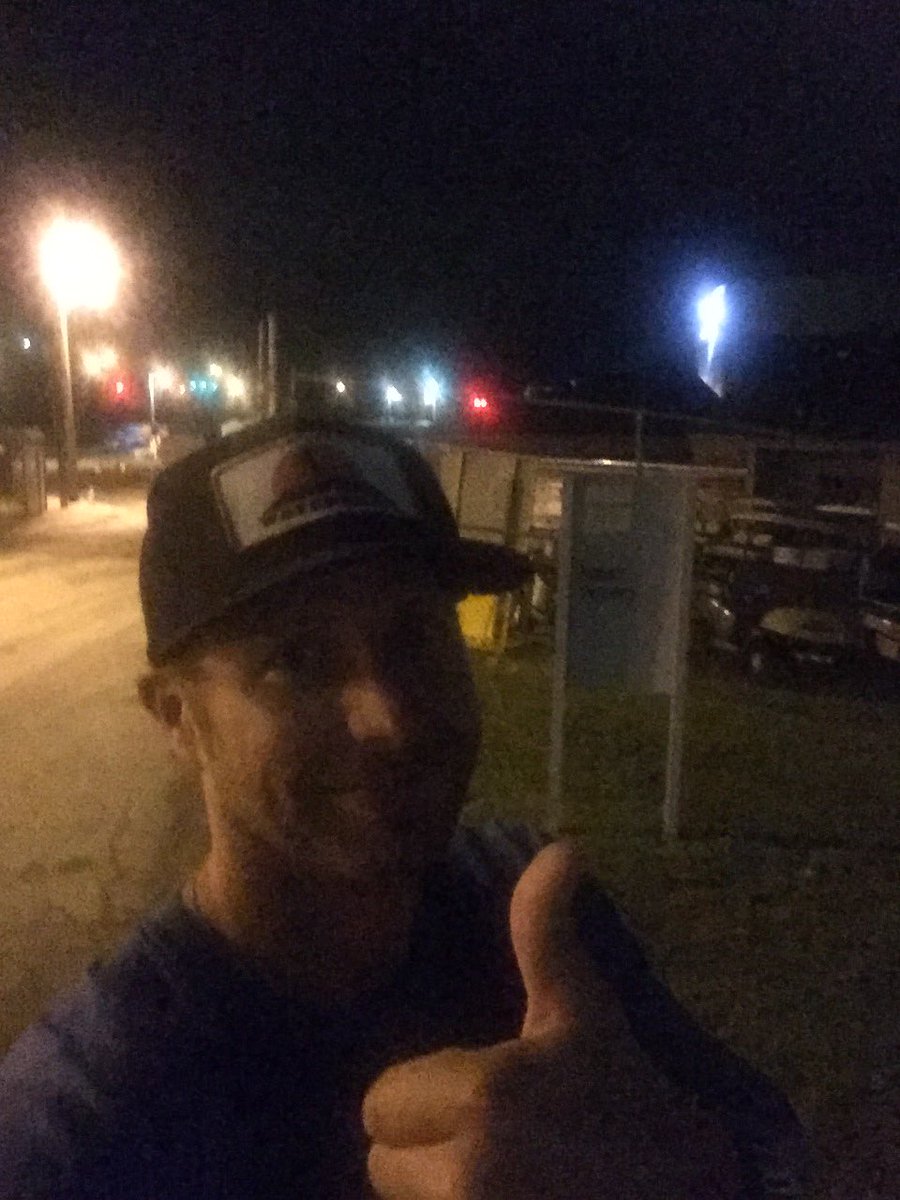 DierksBentley's tweet photo. that moment when u walk outside ur dressing room and realize you've been oil spotted! all buses gone! uber to indy?! https://t.co/UlAoNHvCog