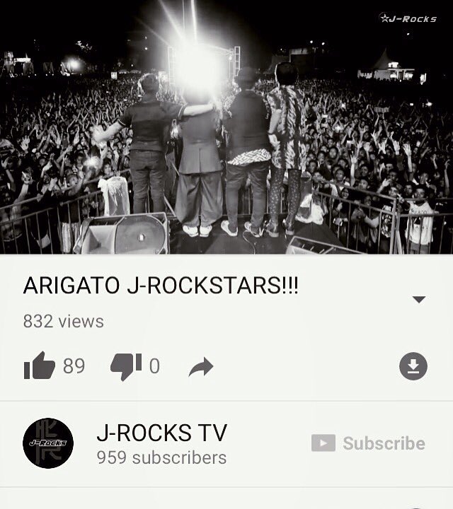 Cek video terbaru J-ROCKS TV "Arigato J-Rockstars!!!" Bersama JRS Samarinda dan sekitarnya  youtu.be/n4is6TPqsOA