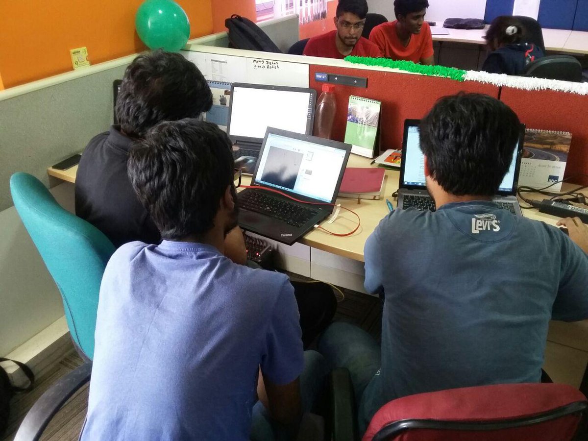 skillenza's tweet photo. Think before you #code !
#Coders #brainstorming at #PokeHack @knowlarity
#ihack #hackathon #Pokemon #Pikachu https://t.co/sxQAkXoKrH