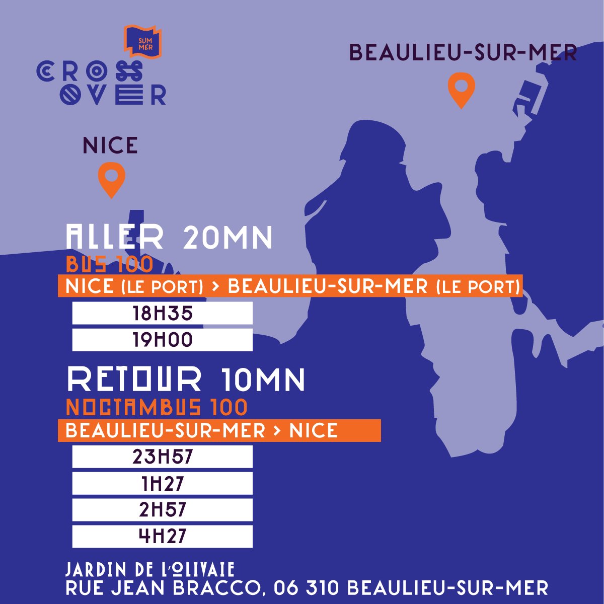 PandaEvents06's tweet photo. #InfosPratique #CrossoverSummer
Plus de raison de pas venir, vous pouvez venir et repartir en bus !!! https://t.co/GRqAWB65ch
