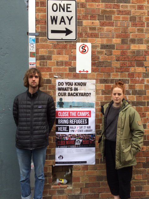 Look out for our posters for #CloseManus #CloseNauru #BringThemHere rally on Sat 27th 1pm State Library #naurufiles