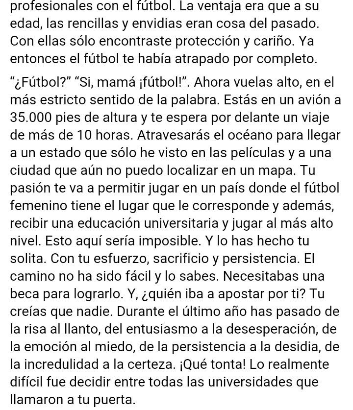 SevillaSfc16's tweet photo. Una maravilla la carta de la madre de Carlota Suárez (ex @PozuFem) a su hija y al fútbol femenino. https://t.co/uMUKbSdLb6