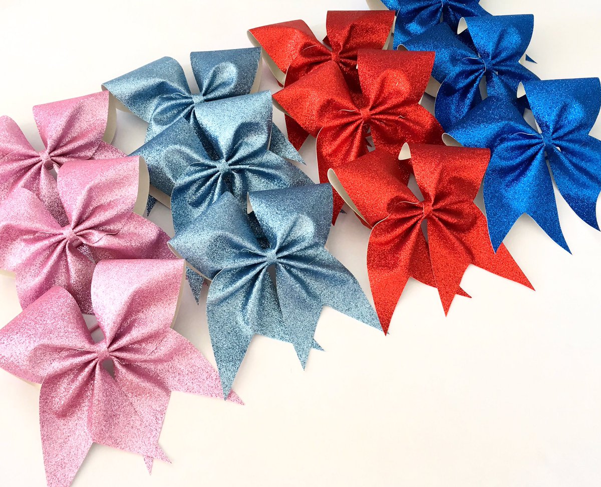 KL_Bows's tweet photo. New glitter colours! Available on our website tomorrow #klbows #cheer #cheerleading #glitter https://t.co/KnEARj9rxM