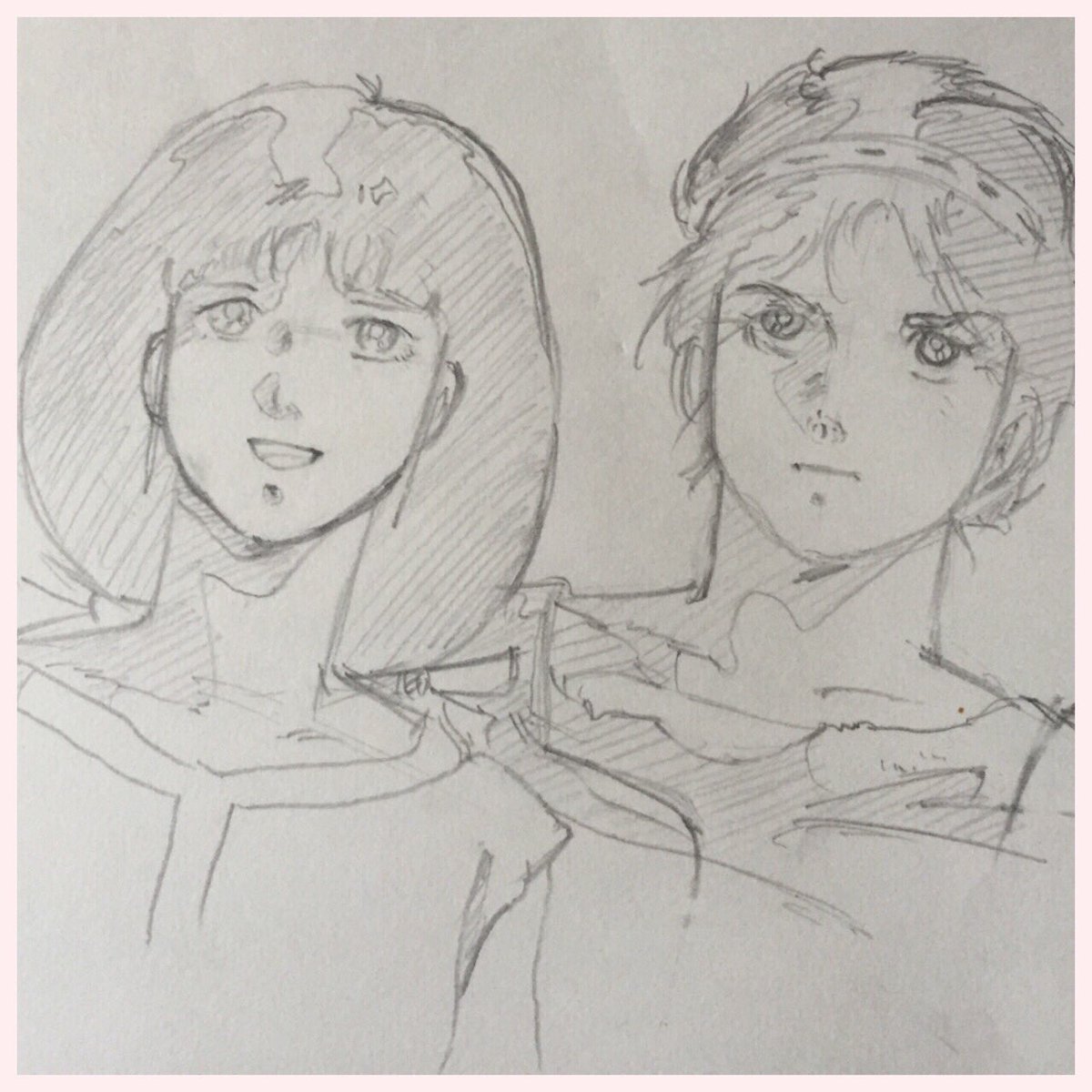 #血縁者に絵の上手い人はいるか
美大へ行った母上が高1の時の絵…可愛い 