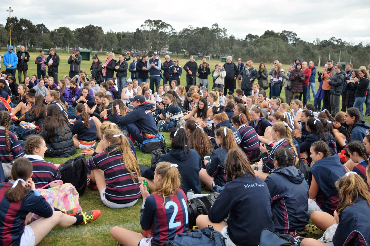 Presentations at the Inaugural <a href="/APS_Sport/">APS Sport</a> &amp; @sportagsv Senior Girls Football Gala Day. #apssport #APS #apsfootball