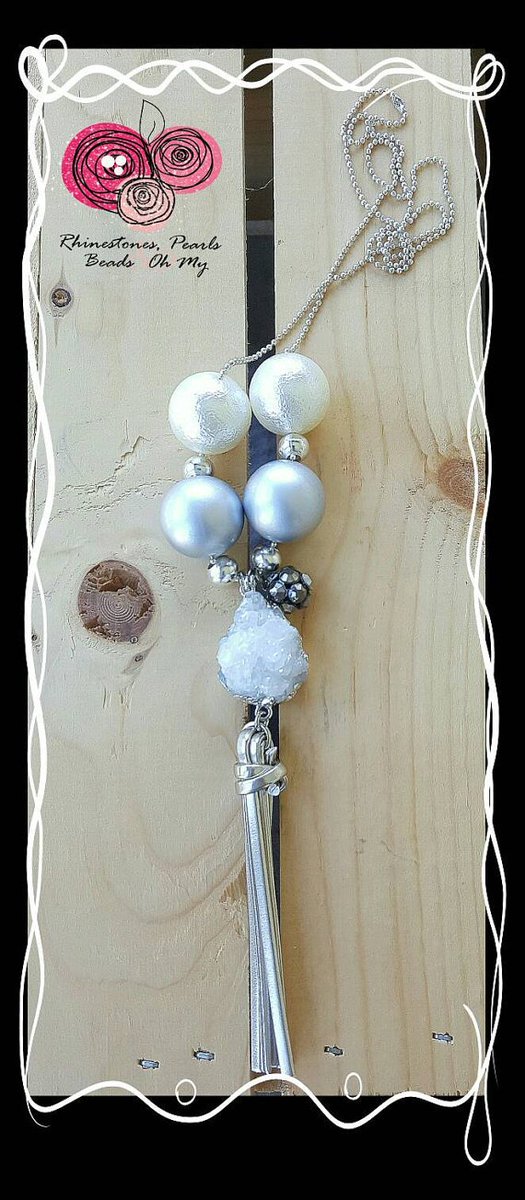 Chunky Druzy Rock Necklace, Boho Chic, Birthday Present, Teacher. etsy.com/listing/277565… #epiconetsy #etsymntt