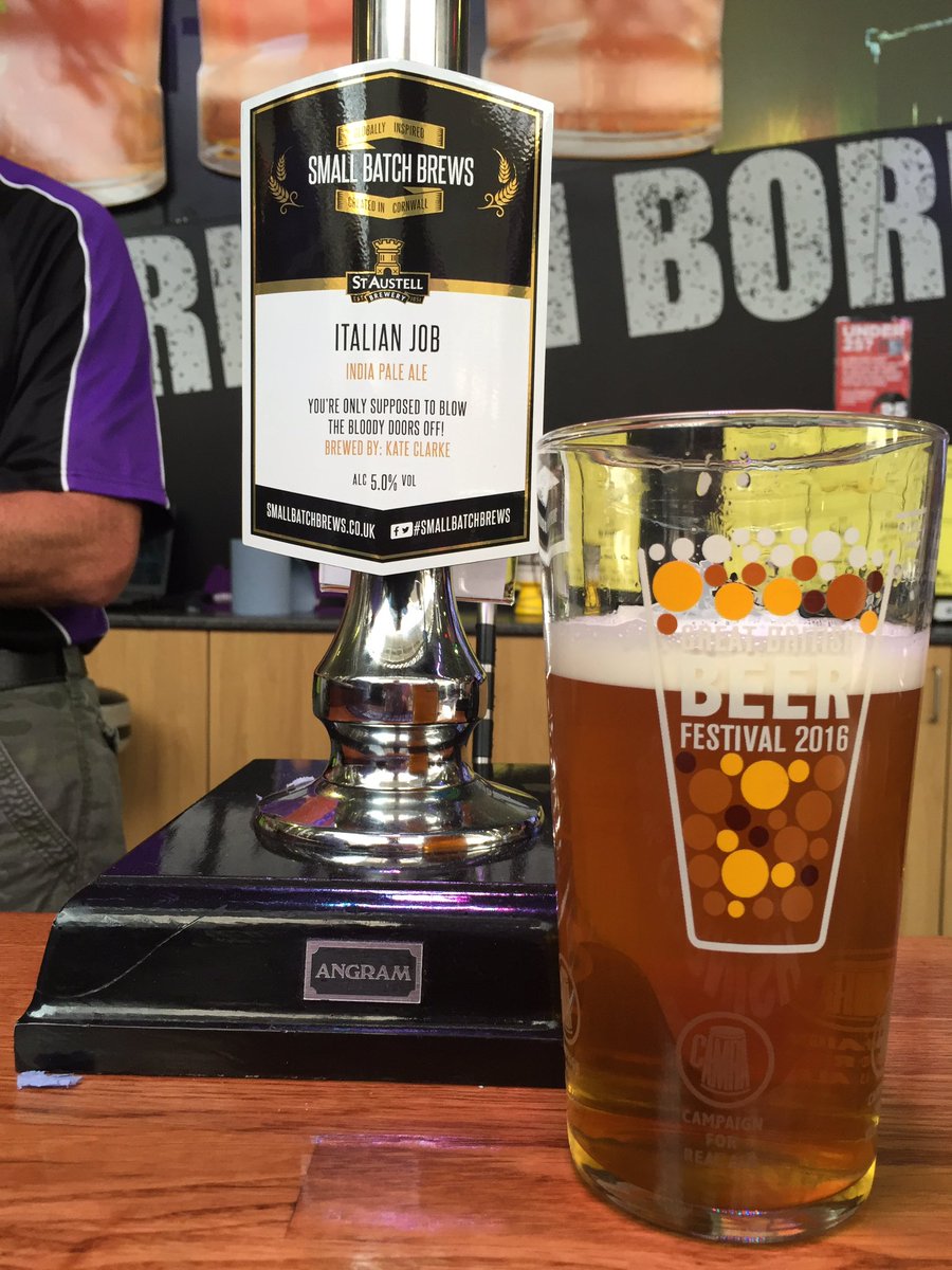 RealAleBloke's tweet photo. The only stand pumping up the jam at #GBBF #gbbf2016 @StAustellBrew It must be an ITALIAN JOB 🍺👍 https://t.co/pX6ckQrItY