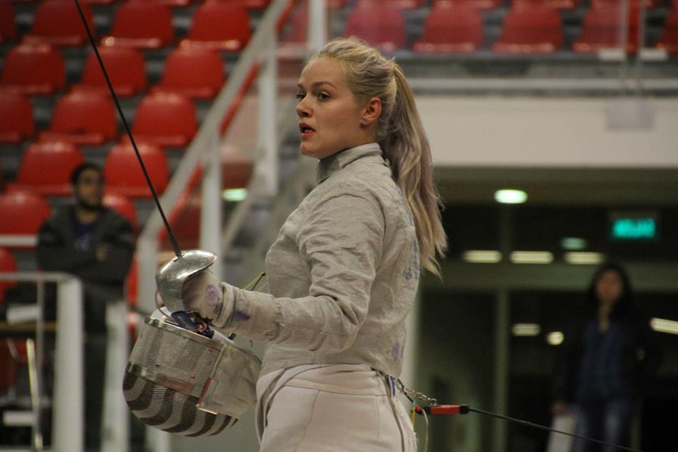 StJohnsFencing's tweet photo. .@DagaUSAFencing and @TeamUSA fall to Russia, but will fence for a bronze medal later today. #RedinRio https://t.co/TLuNyr92Q2