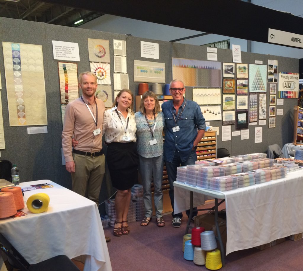 #festivalofquilts day 3 <a href="/aurifil/">Aurifil</a> <a href="/AurifilBrad/">Brad Mitchell</a> <a href="/alexveronelli/">Alex Veronelli</a> #sheenanorquay