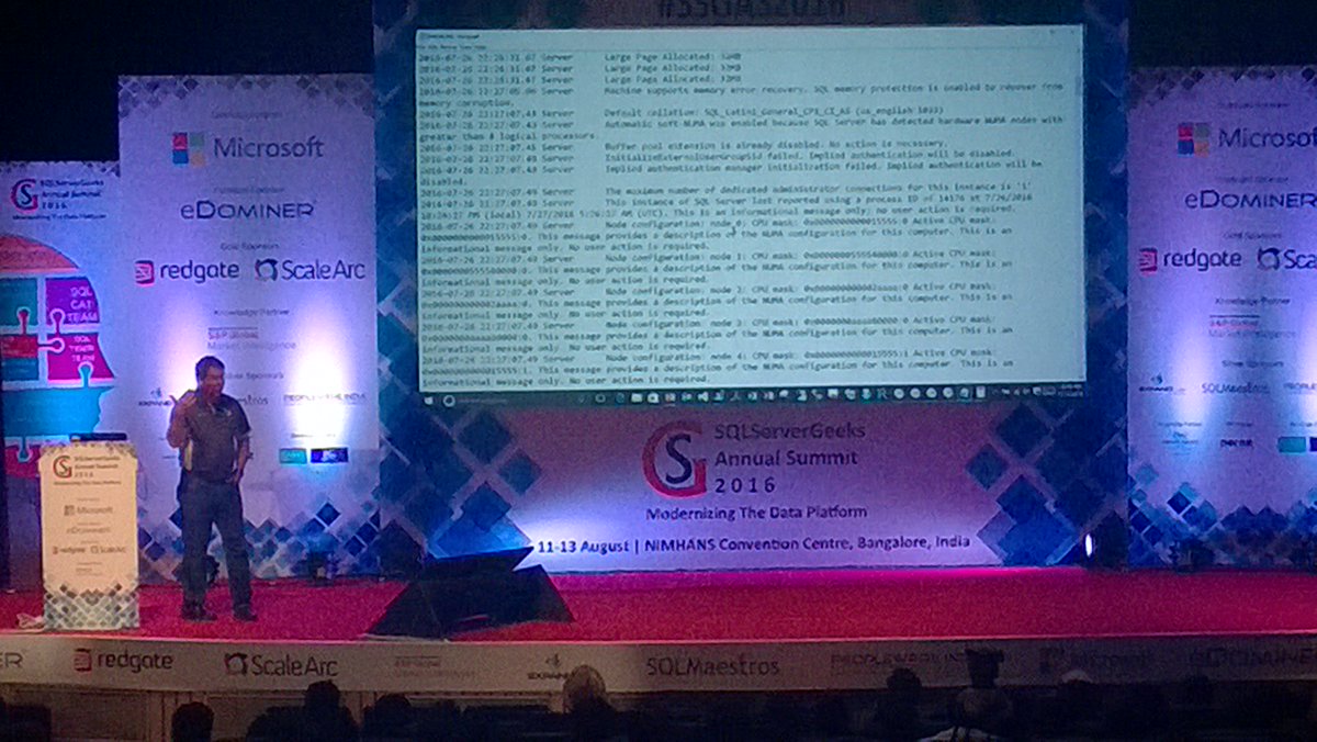 ajaySQL's tweet photo. @bobwardms talking about fastest #sqlserver yet (SQL 2016) @SQLServerGeeks #ssgas2016 https://t.co/dVUhgUrJOa