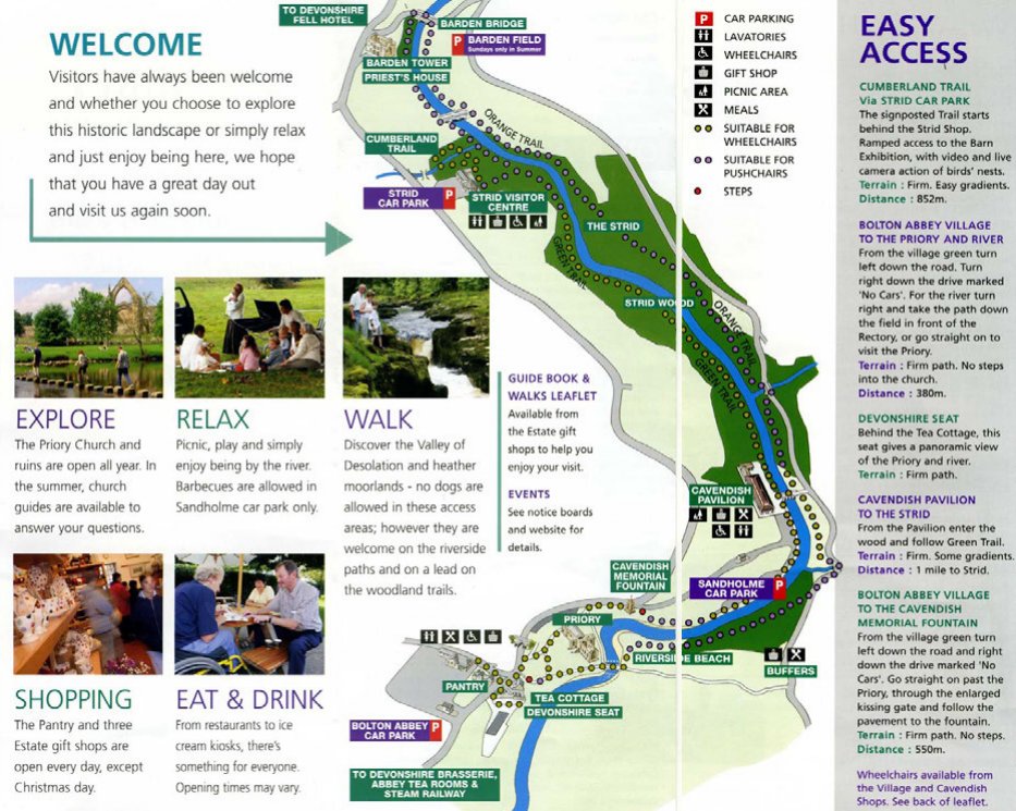 Map Of Bolton Abbey Bolton Abbey Estate On Twitter: "Download A Map Of Routes That Are  Accessible By Wheelchair, Electric Scooter Or Pushchair >  Https://T.co/Foshdvubix Https://T.co/Obkjctdvhn" / Twitter