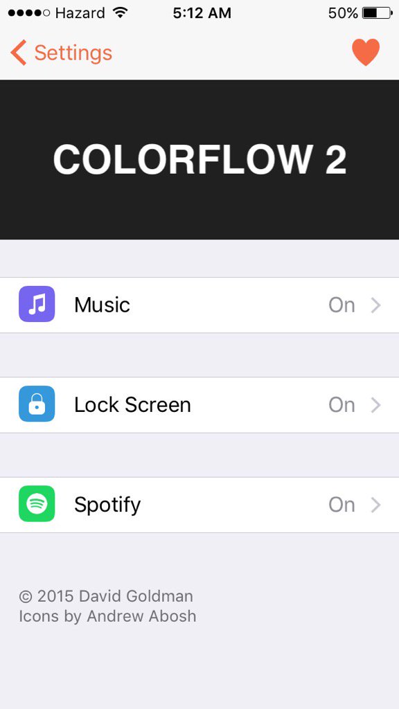 Hazardwashere's tweet photo. I'm using #ColorFlow2 by @DavidJGoldman to make listening to my music awesome! https://t.co/MUvIlVMD4v