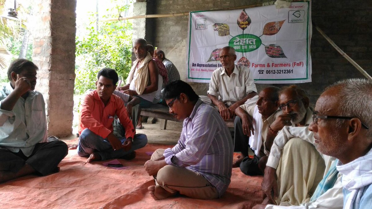 AgrevolutionGr's tweet photo. Farmers Training on Paddy in Saraiya (Block), Muzaffarpur, Bihar. https://t.co/jHEZftGuCR