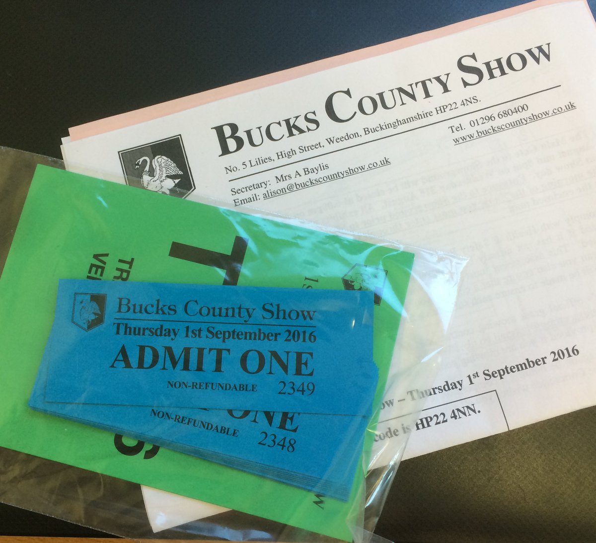 Exhibitor tickets arrived #buckscountyshow