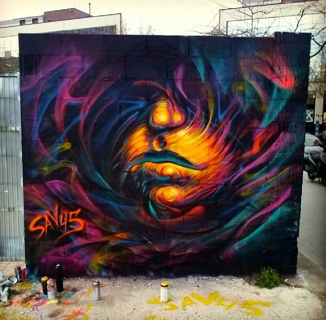 HubStreetArt's tweet photo. Barcelona #streetart #art by SAV45 https://t.co/oTvEPuxaL2