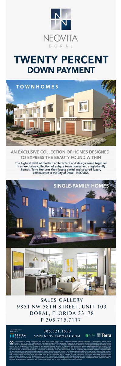 HomeBuilderNetw's tweet photo. Neovita in Doral has beautiful modern homes &amp; townhomes available at preconstruction pricing https://t.co/J4T0bjYtMx https://t.co/AiA71dszfh