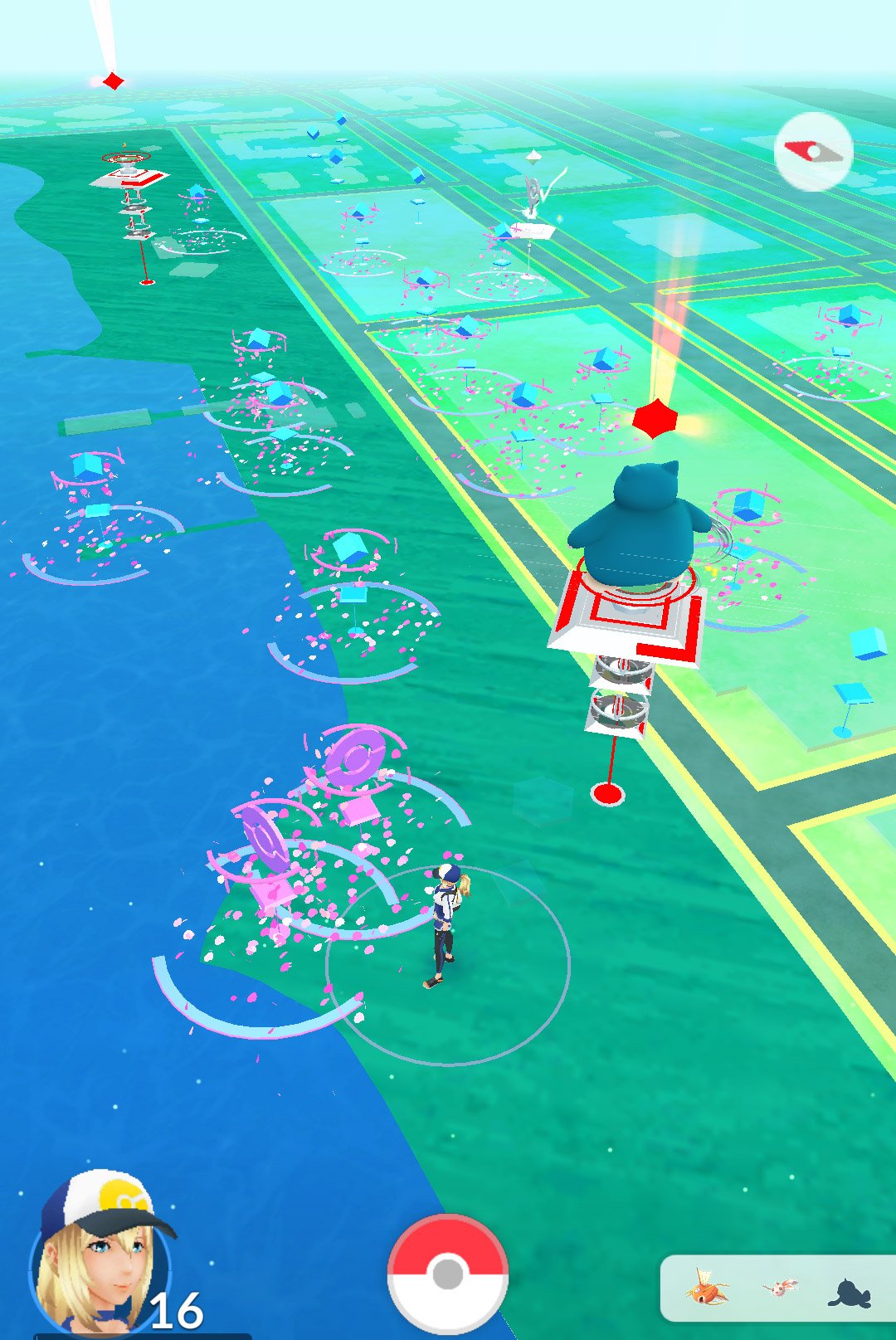 夕海ソラ 絵不定期 Twitter पर ポケモンgo お台場海浜公園付近のポケストップ T Co Qtcak19uoa Twitter