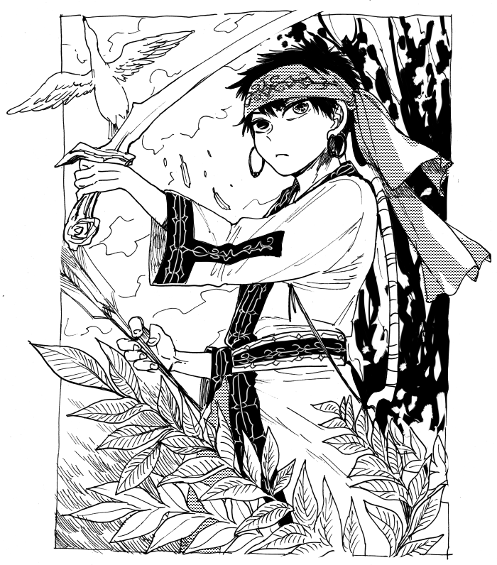 #神話版深夜の真剣お絵かき60分勝負
オキクルミ 